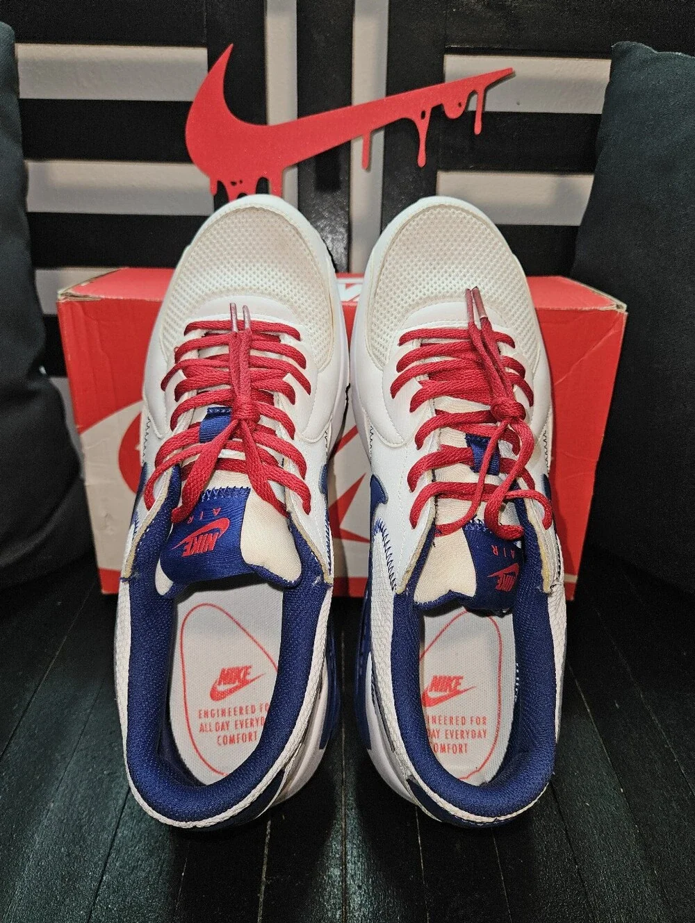 Nike Air Max Excee - Wht/Deep Royal/Red - Sz 11M/12.5W (CZ9168-100)